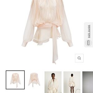 Miss Rosier Eugénie Neutral Fully Pleated Ruffled Mini Dress